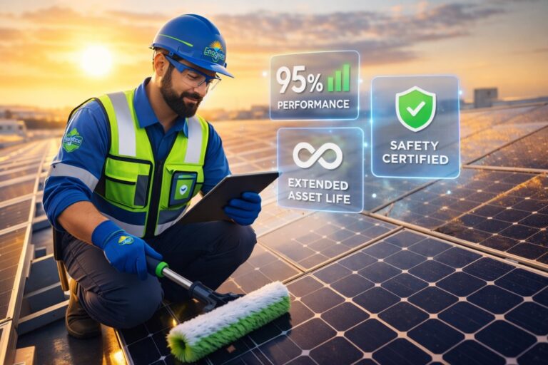 Solar AMC importance showing panel maintenance, cleaning, and performance improvement