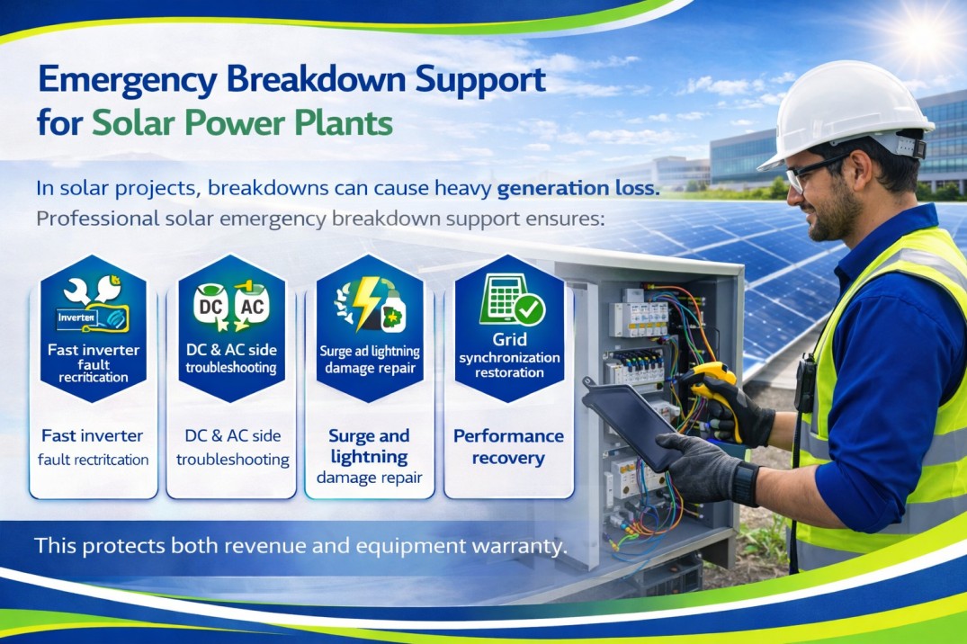 Breakdown Support for Solar Power Plants